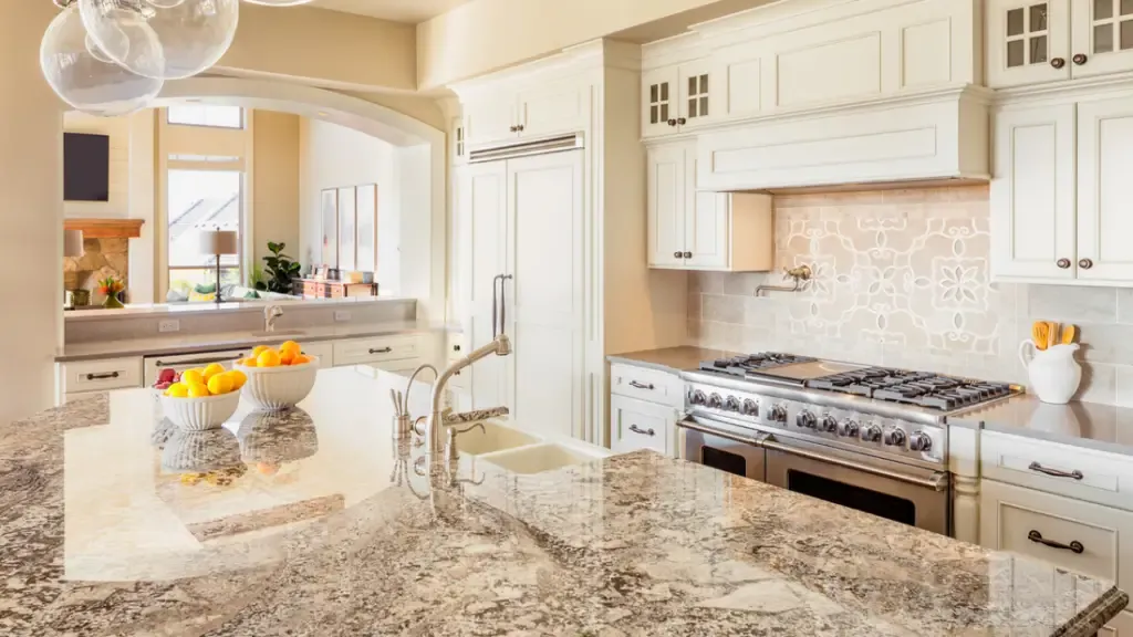 Granite kitchen countertop