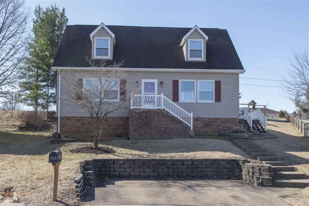 Cape Cod style home with brick foundation and dormers in Pleasant Hill Acres, Harrisonburg VA